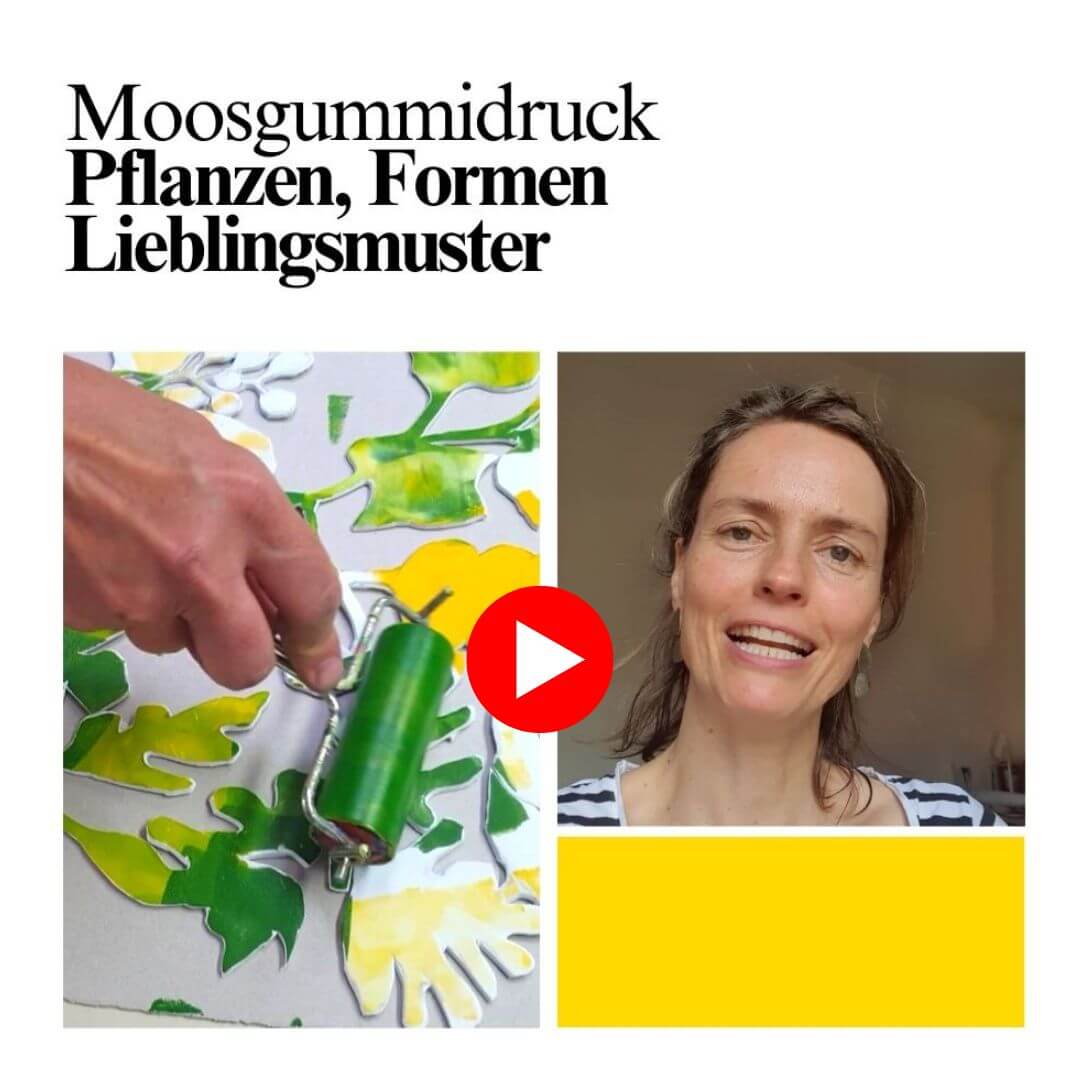 Genial Zeichnen - Maja Oschmann - Workshop - Moosgummidruck, Pflanzen - Image copyright Birgit Reinert